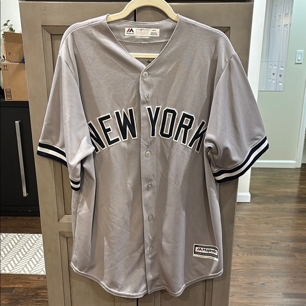 Gary Sanchez Gray New York Yankees Button-Up Jersey